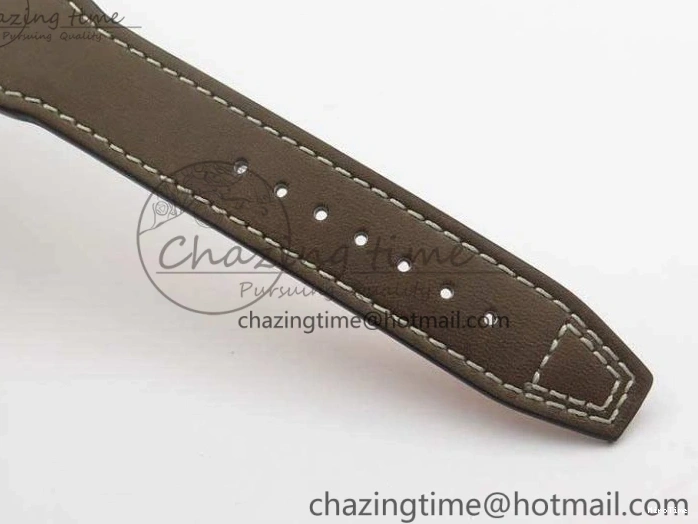 MIROTIME 0301 Pilot Chrono 20th ZF 1:1 Best Edition Black Dial On Brown Leather Strap A ZeroBulk 7236